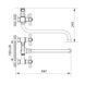 Змішувач для ванни ZERIX DMX 605 з полнооборотной кран буксой (ZX2958) 42d27557-9da4-4cfd-97a9-787c28311e2d фото 2