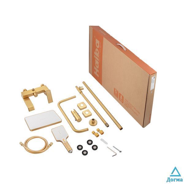 Душова колона зі змішувачем HAIBA GAUDI 009-J BRUSHED GOLD (HB9584) 7cfcf4f1-16d7-4312-9da0-8b070bb14237 фото