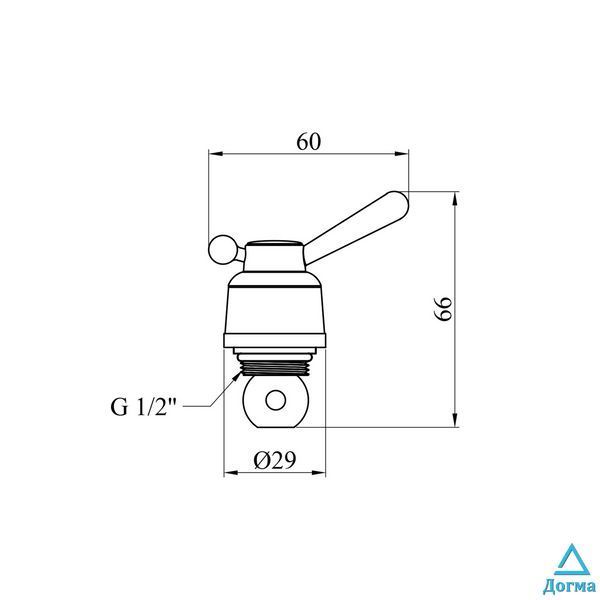Дивертор для змішувача Kroner KRM - C956 CV023551 фото