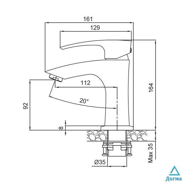 Змішувач для умивальника KOER KB-10007-05 (Колір чорний) (KR3439) 029fe908-c3bc-4518-856e-baabaffe0d2c фото