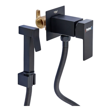 Змішувач для гігієнічного душу Haiba Kubus 002 (Inner) Black (HB3952) d5b79f99-2937-4a15-8e84-426330f651e9 фото