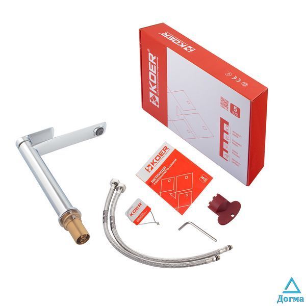 Змішувач для умивальника Koer KB-11028-01 високий (KR5293) 0742c140-ddc2-4d65-846a-8f6cf0980a93 фото