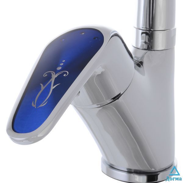 Змішувач для кухні Haiba Magic 011 з синьою ручкою (HB0677) cb9c3070-c6fb-4422-ba0a-c13851a2607e фото