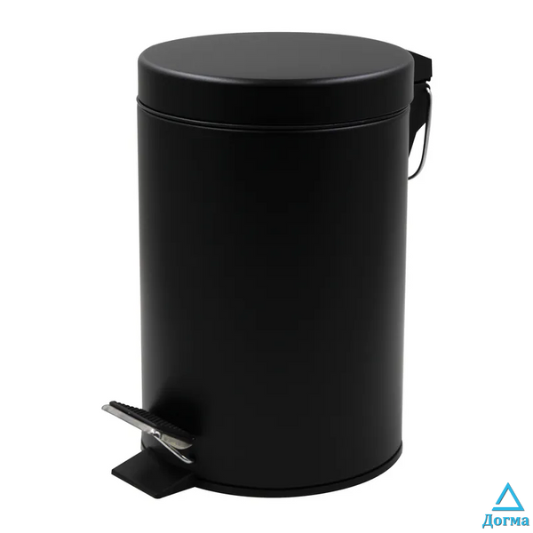 Відро для сміття кругле Zerix Solo-TC0103 Black 3 л колір чорний (ZX5896) 11492c95-6cfc-45f0-8bd9-13abd8ee2bef фото