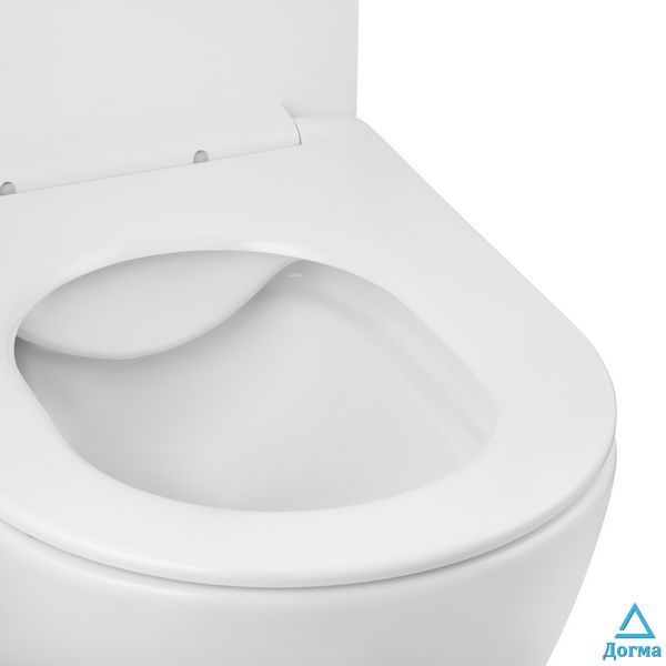 Унітаз підвісний безобідковий Kroner Harz WHI523632 RIMLESS з сидінням (KH523632WHIR) CV032969 фото