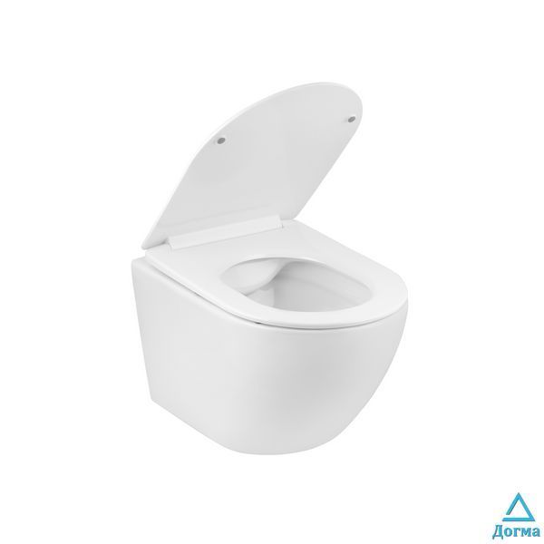 Унітаз підвісний безобідковий Kroner Harz WHI523632 RIMLESS з сидінням (KH523632WHIR) CV032969 фото