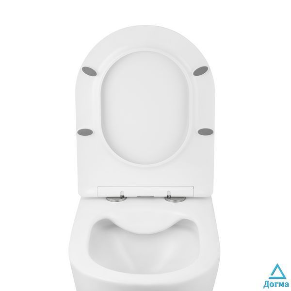 Унітаз підвісний безобідковий Kroner Harz WHI523632 RIMLESS з сидінням (KH523632WHIR) CV032969 фото
