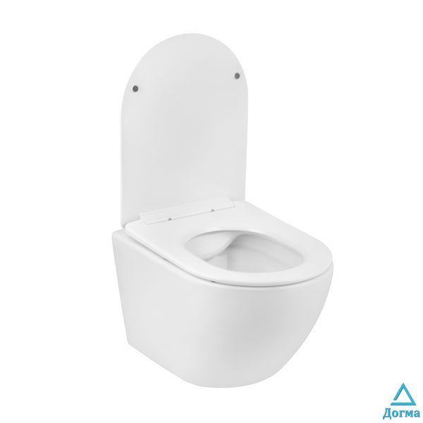 Унітаз підвісний безобідковий Kroner Harz WHI523632 RIMLESS з сидінням (KH523632WHIR) CV032969 фото