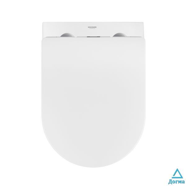 Унітаз підвісний безобідковий Kroner Harz WHI523632 RIMLESS з сидінням (KH523632WHIR) CV032969 фото