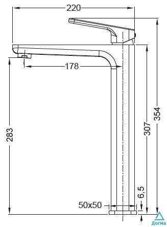 Змішувач для умивальника високий Koer KB-11031-07 (KR5435) ac5d8941-f489-418d-95aa-d1f54d298bec фото