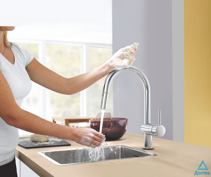 Сенсорний змішувач для кухні з висувним виливом Grohe Minta Touch (31358DC2) 4c44e687-3b2a-40f6-a0a5-6405ab15554d фото