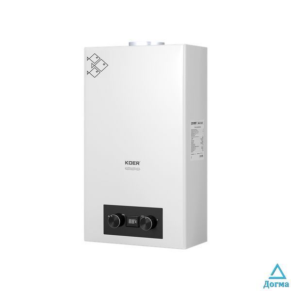 Газова колонка Koer KWH.G0110 WHITE димохідна 10 л/хв, колір білий (KR5553) 7570c1ac-7bc2-4b2b-a648-264d29025113 фото